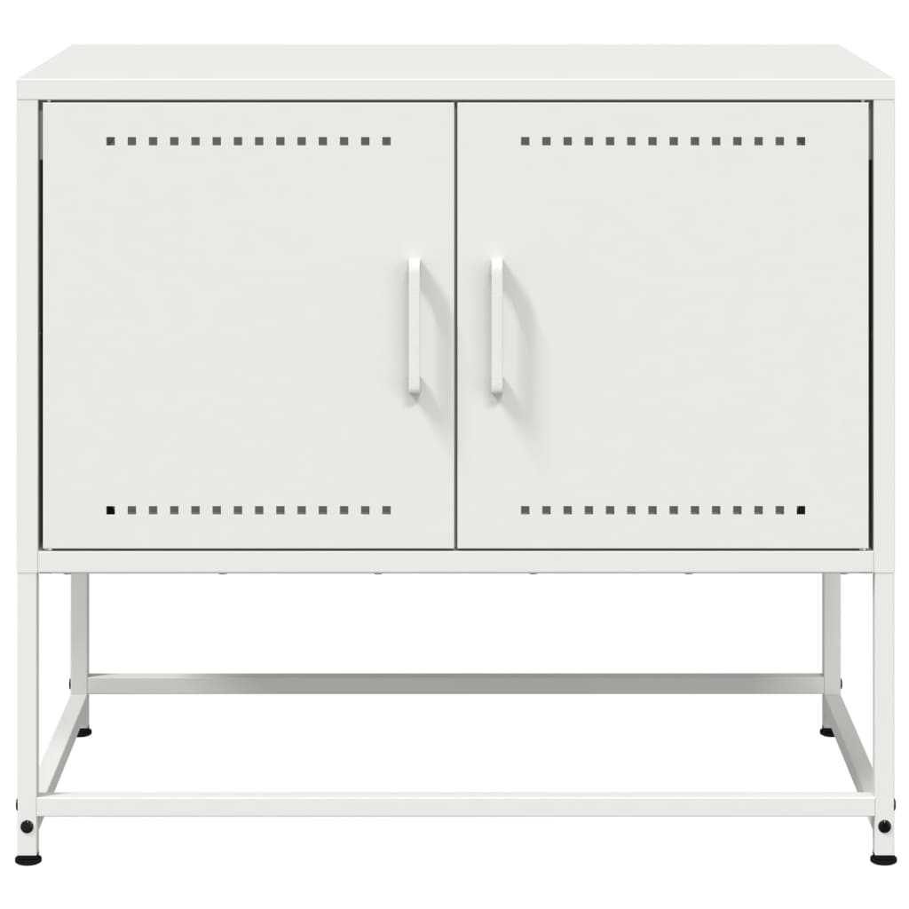 Móvel de TV 68,5x39x60,5 cm aço branco