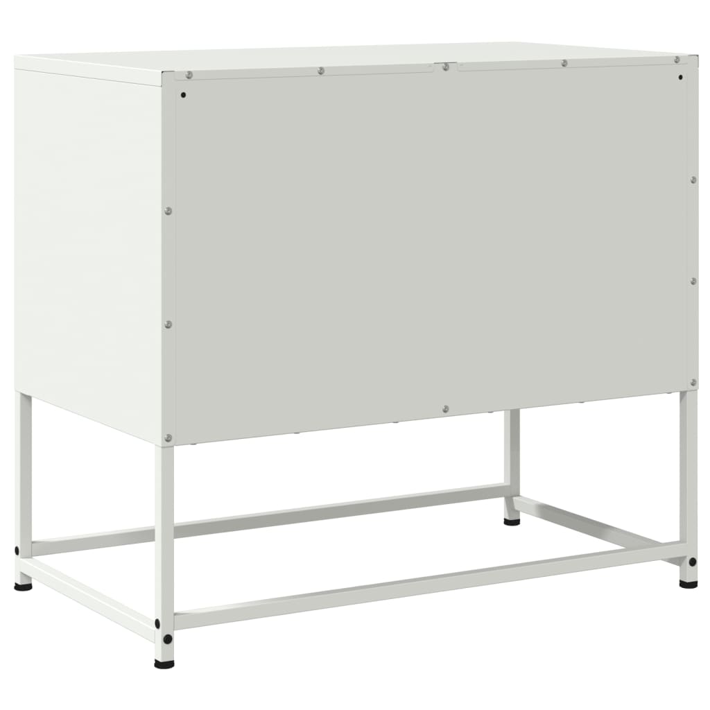 Móvel de TV 68,5x39x60,5 cm aço branco