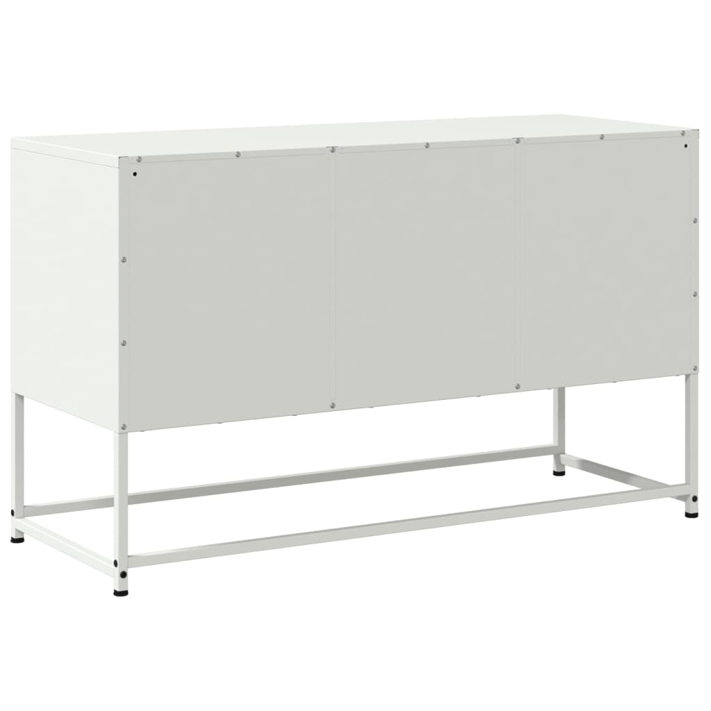 Móvel de TV 100,5x39x60,5 cm aço branco