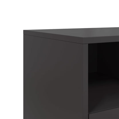 Móvel de TV 100,5x39x60,5 cm aço preto