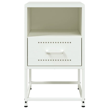 Mesa de cabeceira 36x39x60,5 cm aço branco