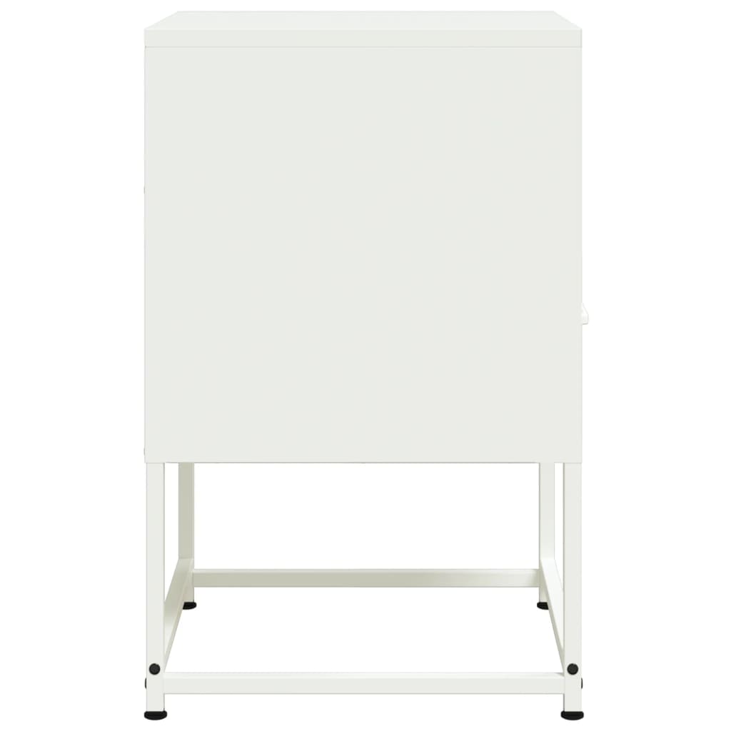 Mesa de cabeceira 36x39x60,5 cm aço branco