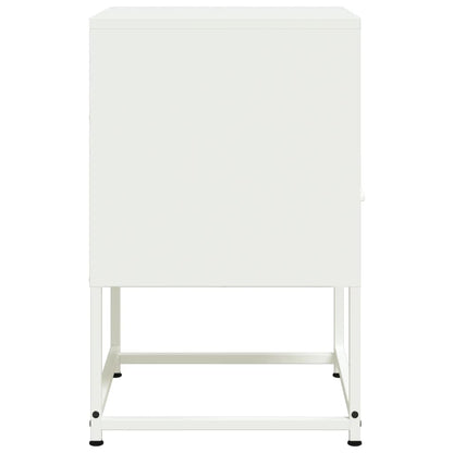 Mesa de cabeceira 36x39x60,5 cm aço branco