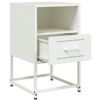 Mesa de cabeceira 36x39x60,5 cm aço branco