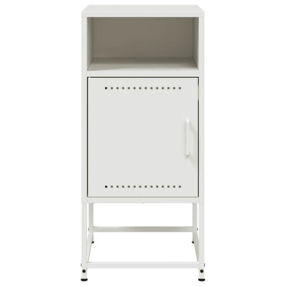 Mesa de cabeceira 36x39x78 cm aço branco