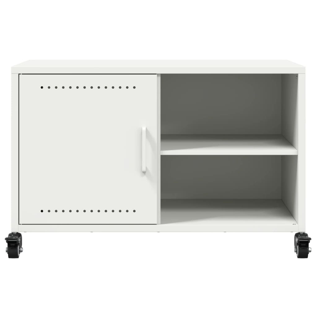 Móvel de TV 68x39x43,5 cm aço laminado a frio branco