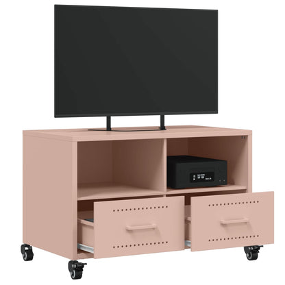 Móvel de TV 68x39x43,5 cm aço laminado a frio rosa