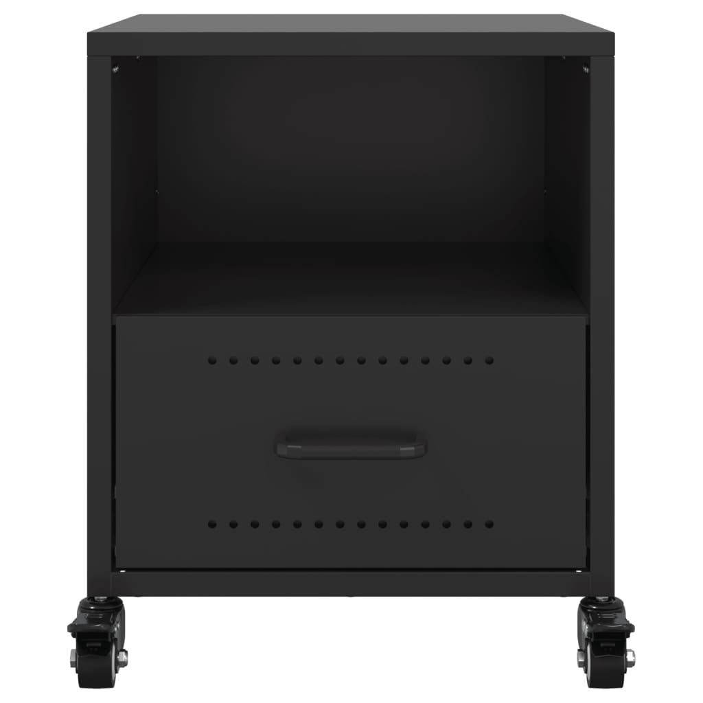 Mesa de cabeceira 36x39x43,5 cm aço preto