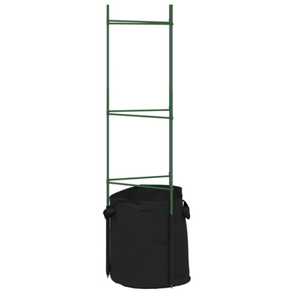 Suporte para tomateiros com saco 2 pcs 116 cm aço e PP