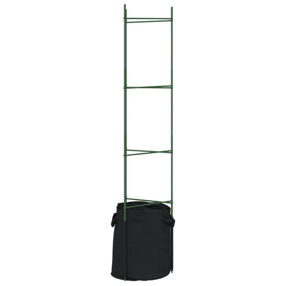 Suporte para tomateiros com saco 2 pcs 154 cm aço e PP