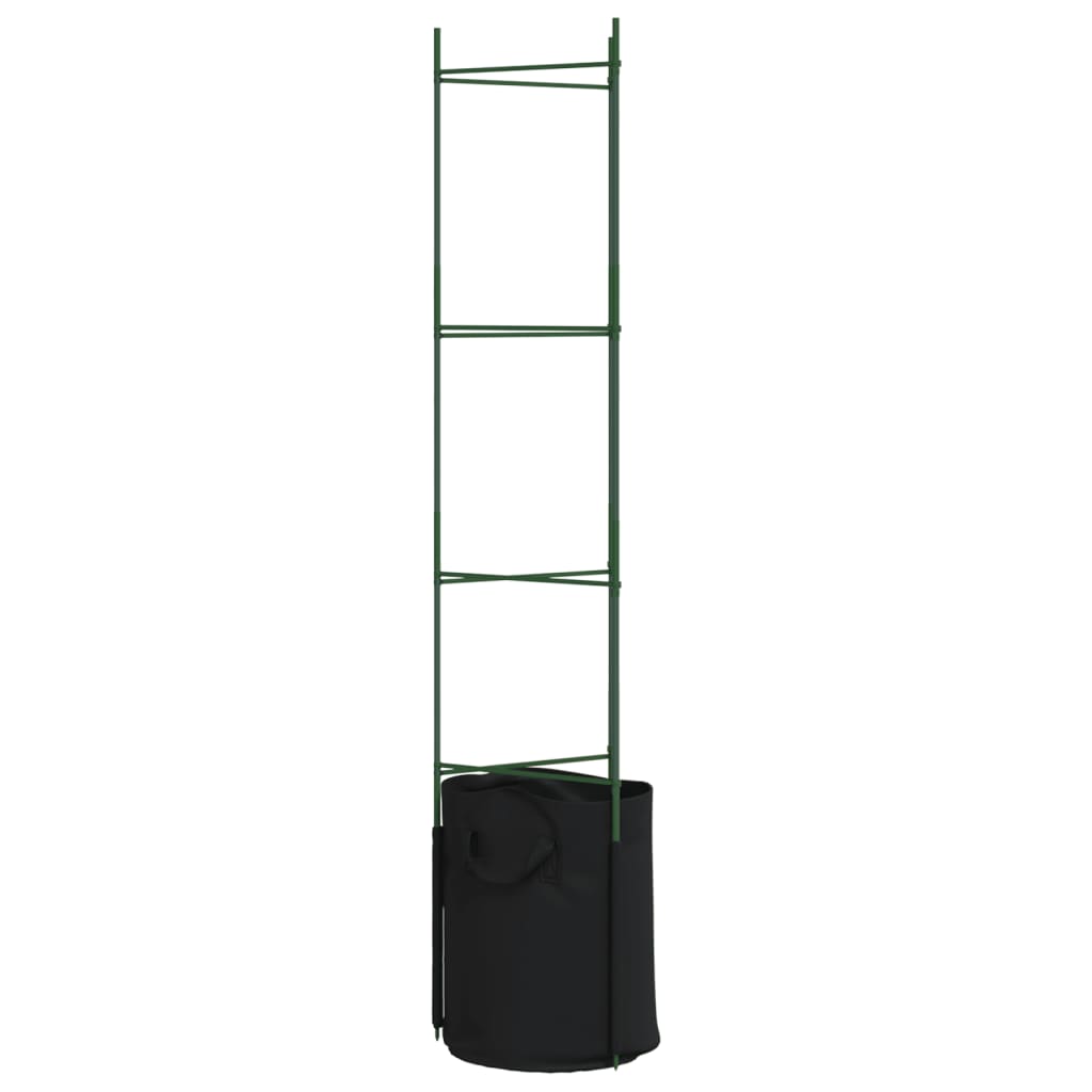 Suporte para tomateiros com saco 2 pcs 154 cm aço e PP