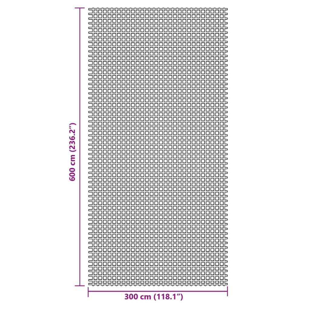 Tapete de campismo 6x3 m antracite