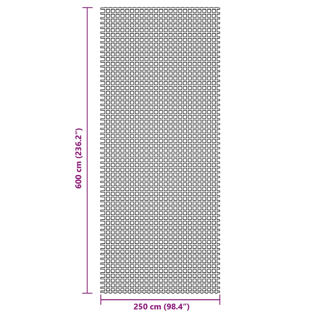 Tapete de campismo 6x2,5 m azul