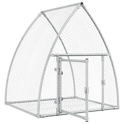 Gaiola para coelhos 100x105x120 cm aço galvanizado prateado