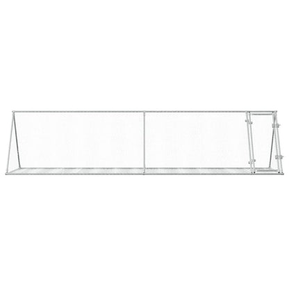 Gaiola para coelhos 400x105x91 cm aço galvanizado prateado