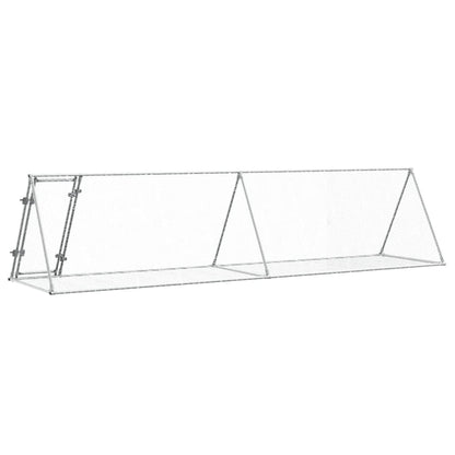 Gaiola para coelhos 400x105x91 cm aço galvanizado prateado