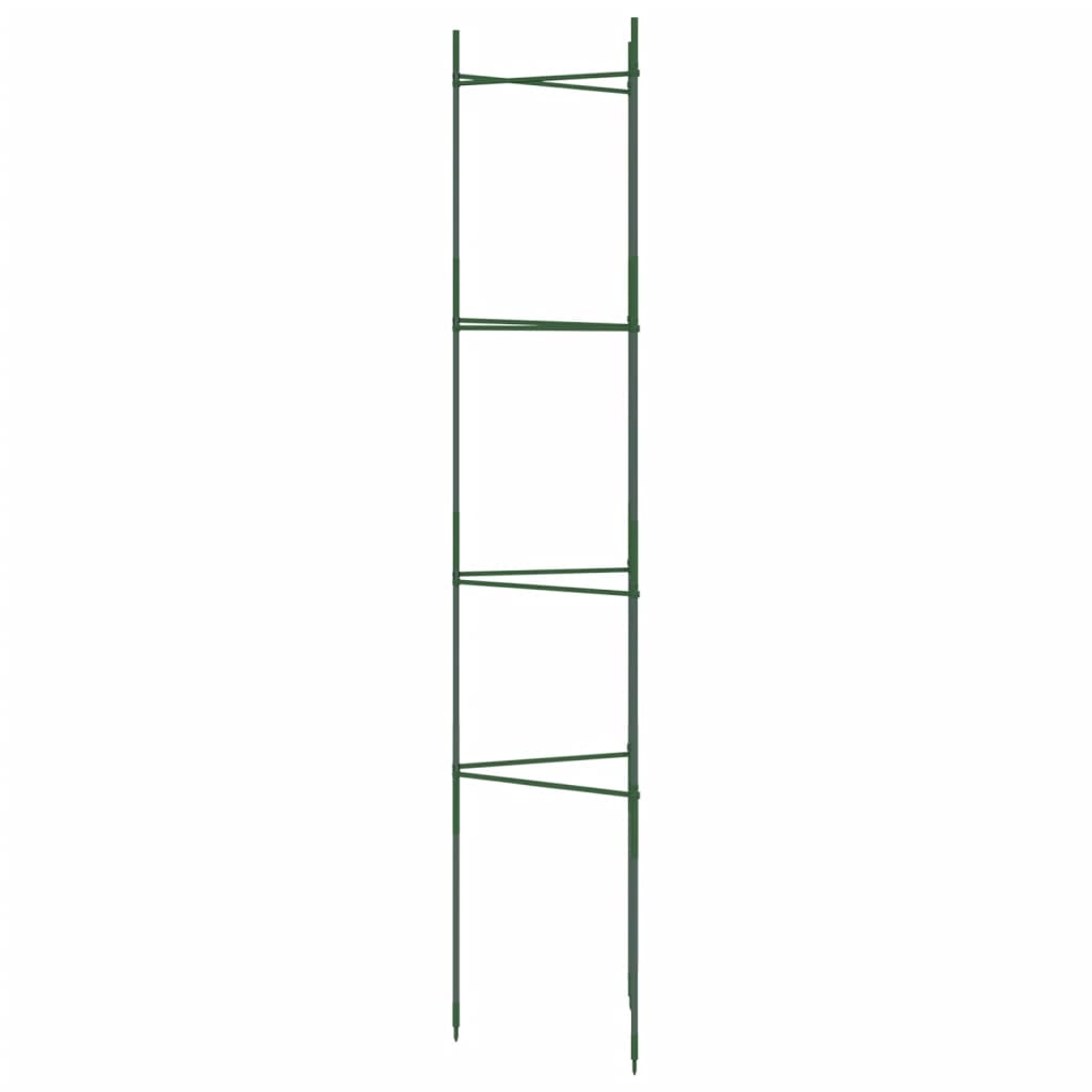 Suportes para tomateiros 4 pcs 154 cm aço e PP