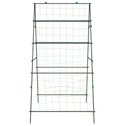 Treliças jardim p/ plantas trepadeiras 2 pcs estrutura em A aço