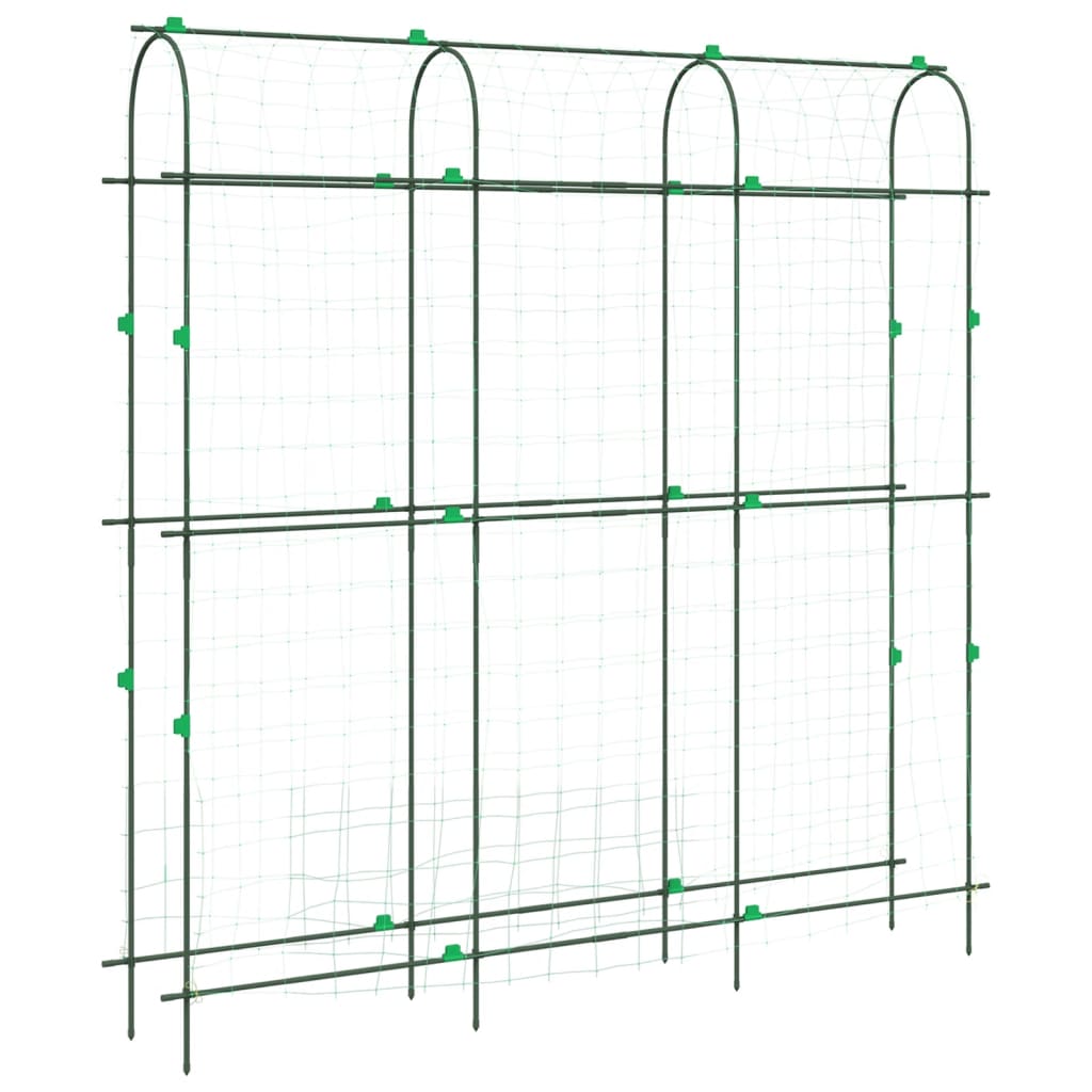 Treliças jardim p/ plantas trepadeiras 4 pcs estrutura em U aço