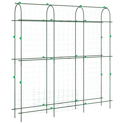 Treliças jardim p/ plantas trepadeiras 4 pcs estrutura em U aço