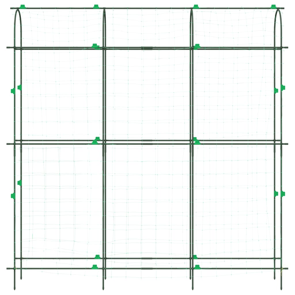 Treliças jardim p/ plantas trepadeiras 4 pcs estrutura em U aço