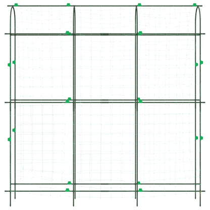 Treliças jardim p/ plantas trepadeiras 4 pcs estrutura em U aço