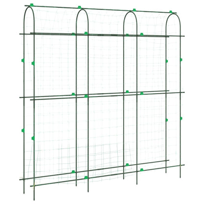 Treliças jardim p/ plantas trepadeiras 4 pcs estrutura em U aço