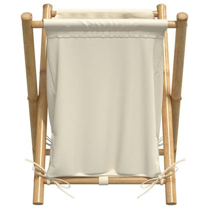 Cesto de roupa 45x55x63,5 cm bambu creme