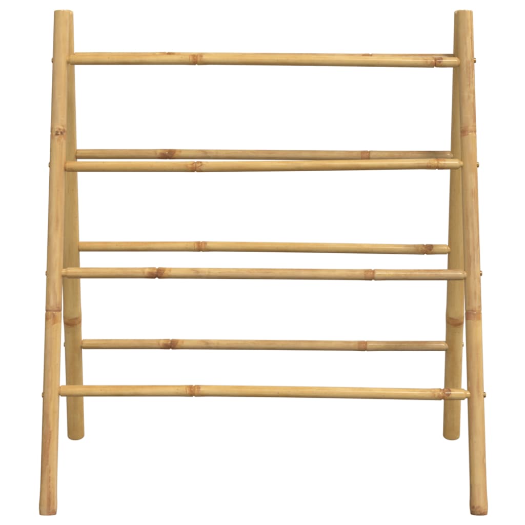 Toalheiro de escada duplo com 4 degraus 90x50x100 cm bambu