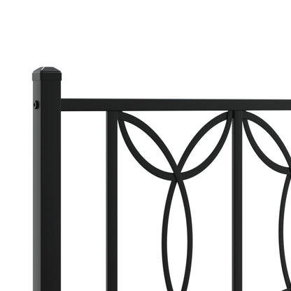 Cabeceira de cama 80 cm metal preto