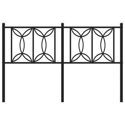 Cabeceira de cama 140 cm metal preto