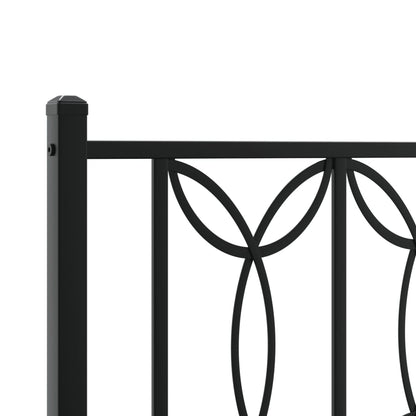 Cabeceira de cama 150 cm metal preto