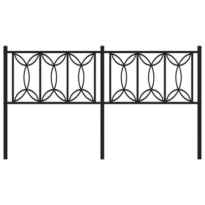 Cabeceira de cama 160 cm metal preto