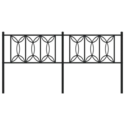 Cabeceira de cama 180 cm metal preto