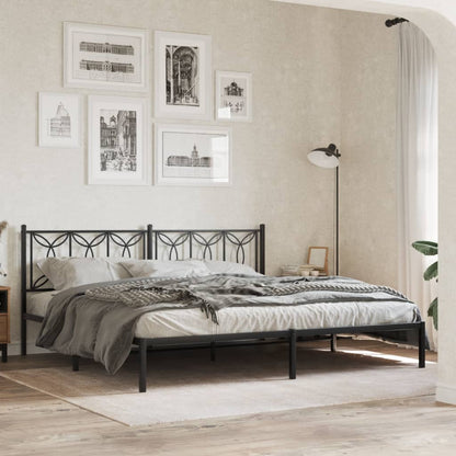 Cabeceira de cama 193 cm metal preto