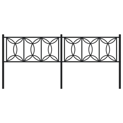 Cabeceira de cama 193 cm metal preto