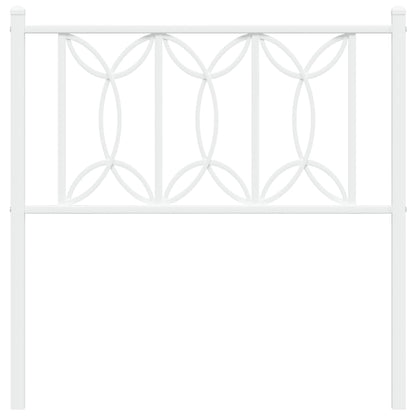 Cabeceira de cama 75 cm metal branco