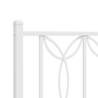 Cabeceira de cama 90 cm metal branco