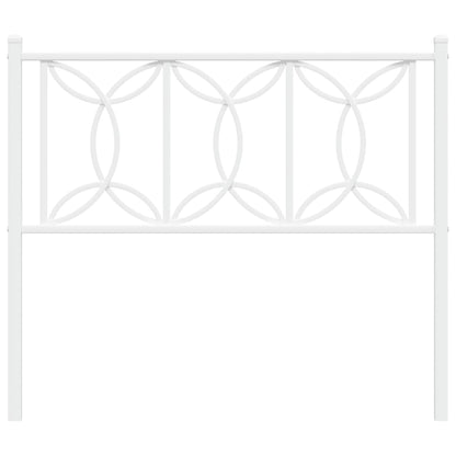 Cabeceira de cama 100 cm metal branco