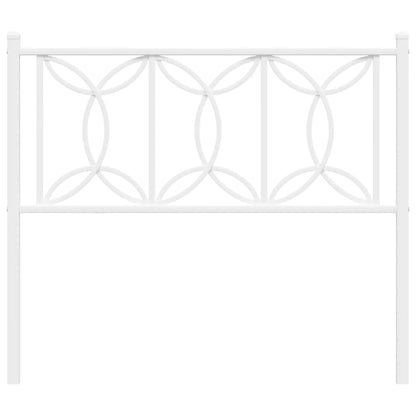 Cabeceira de cama 107 cm metal branco