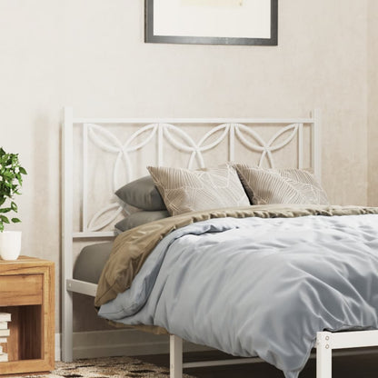 Cabeceira de cama 107 cm metal branco