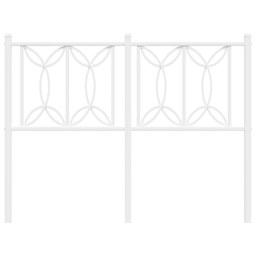 Cabeceira de cama 120 cm metal branco