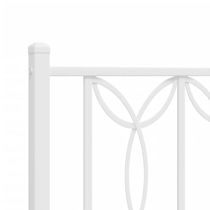 Cabeceira de cama 120 cm metal branco