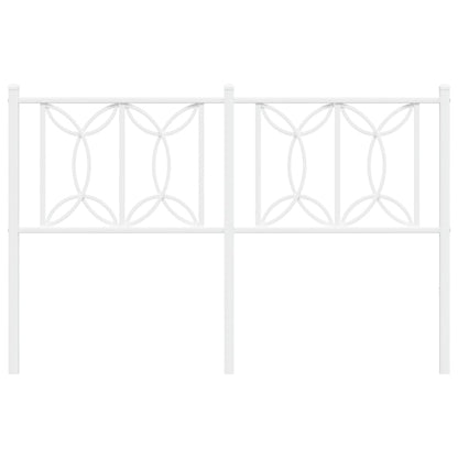 Cabeceira de cama 135 cm metal branco