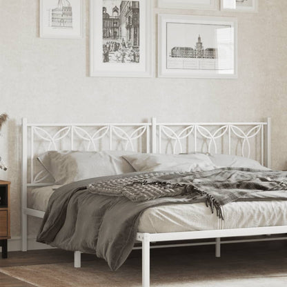 Cabeceira de cama 200 cm metal branco