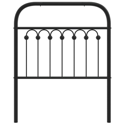 Cabeceira de cama 75 cm metal preto