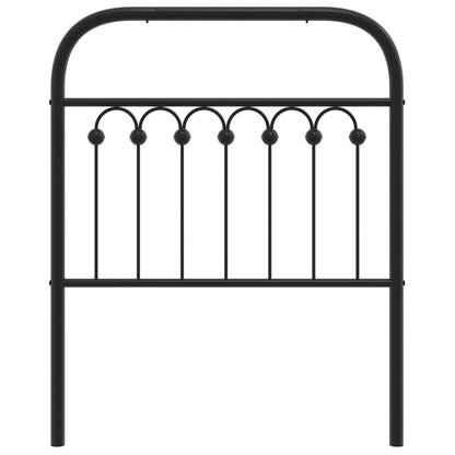 Cabeceira de cama 80 cm metal preto