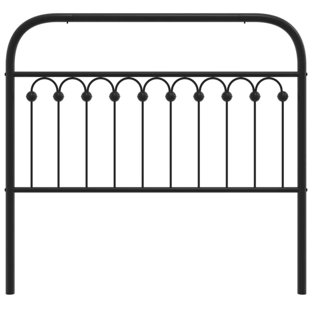 Cabeceira de cama 107 cm metal preto