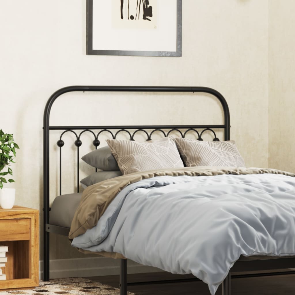 Cabeceira de cama 107 cm metal preto