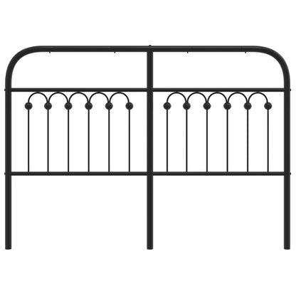 Cabeceira de cama 135 cm metal preto